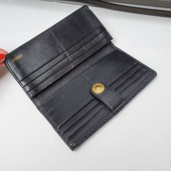 coach black  wallet - Picture 4 of 5